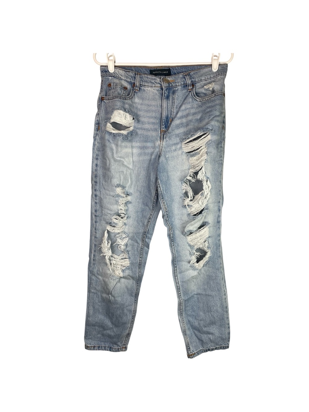 Aeropostale Distressed High Rise Mom Jeans Women’s Size 6